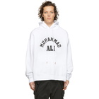 Marcelo Burlon County of Milan White Muhammad Ali Edition Ali Square Hoodie