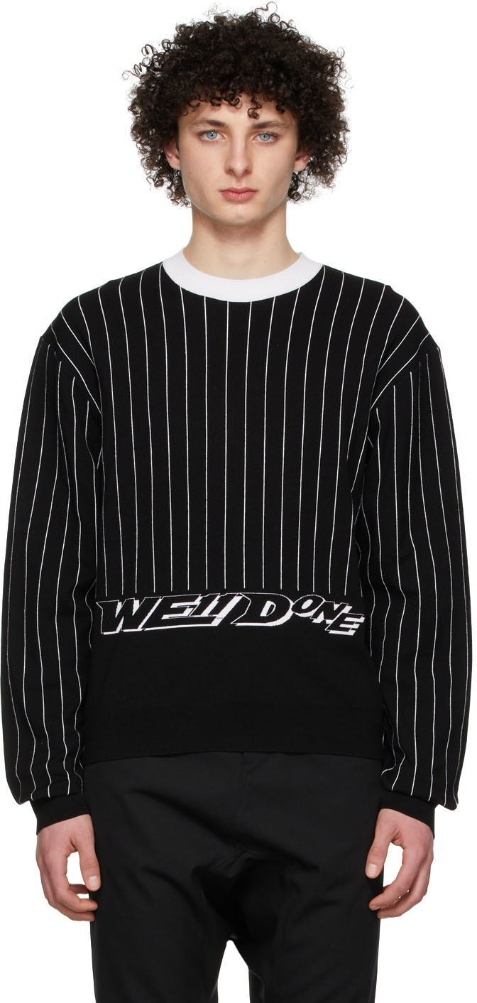 We11done Black Rayon Sweater