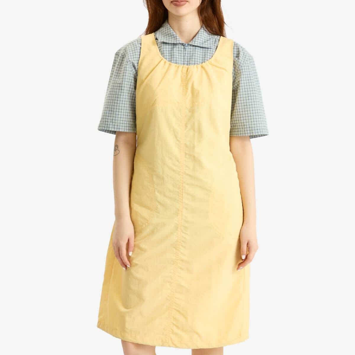 Gramicci Women's Nylon Midi Dress in Lemon