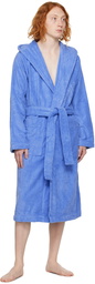 Tekla Blue Oversized Hooded Bathrobe