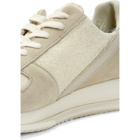 Rick Owens White Lace-Up Runner Sneakers