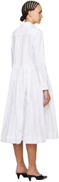 CASEY CASEY White Heylayane Midi Dress
