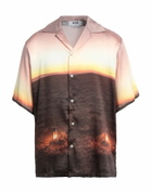 Msgm Mens Shirt Dark in Green