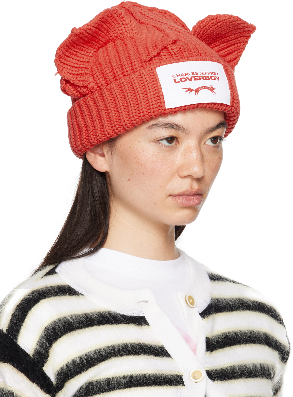 帽子 Loverboy CHUNKY EARS BEANIE SCARF Charles Jeffrey Loverboy Clash Of Clans x Charles Jeffrey