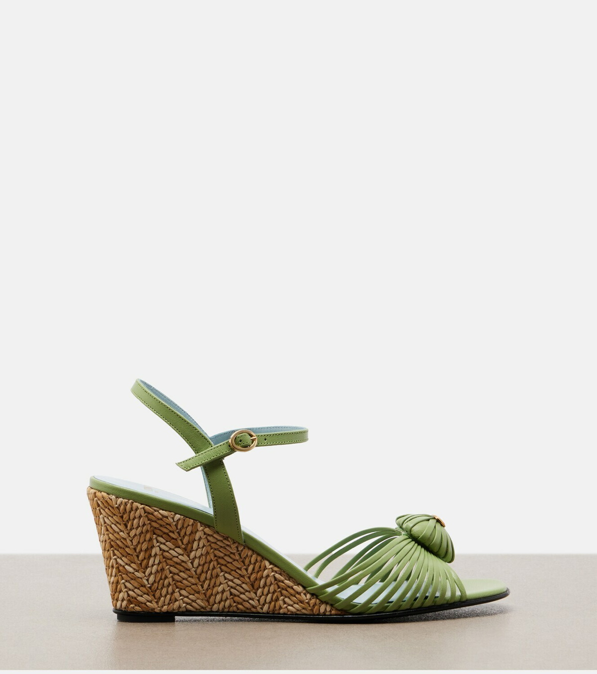 Valentino Garavani Cœur Royal leather wedge sandals