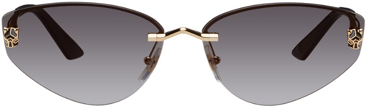 Photo: Cartier Gold Cat-Eye Sunglasses