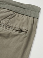 James Perse - Garment-Dyed Straight-Leg Cotton-Blend Poplin Shorts - Gray