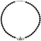 Vivienne Westwood Black Messaline Choker