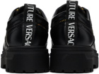 Versace Jeans Couture Black Signature Print Syrius Oxfords