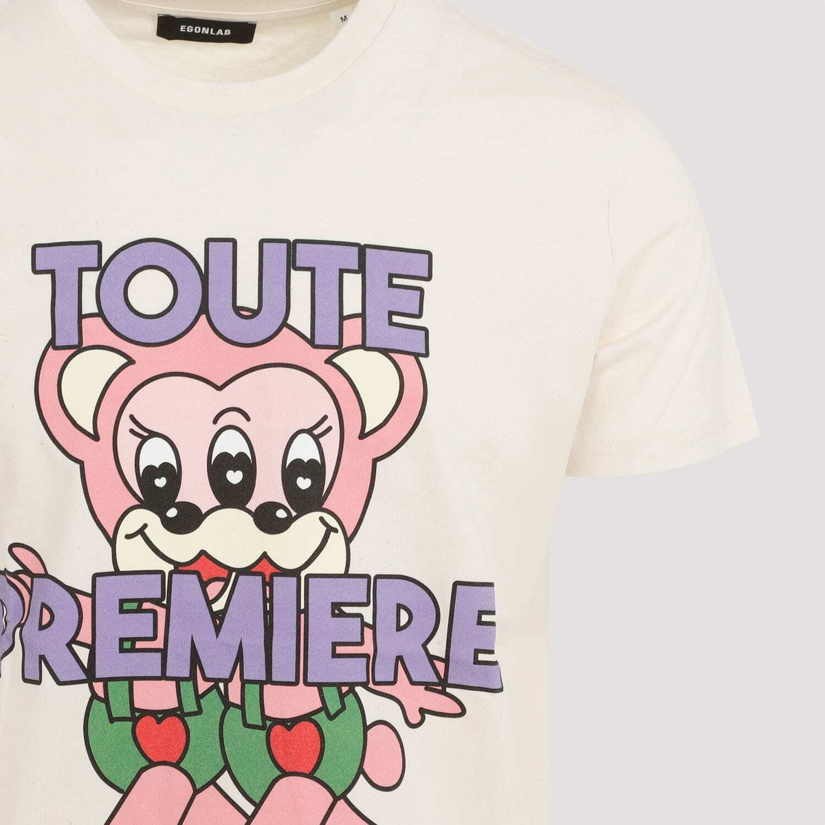 EGONLAB TEDDIES Tシャツ EGONlabのオフホワイト Teddies Tシャツがセール中