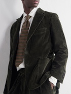 Rubinacci - Darted Cotton-Corduroy Suit Jacket - Green