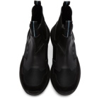 Prada Black Leather High-Top Sneakers