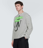 JW Anderson x Michael Clark striped cotton jersey sweatshirt