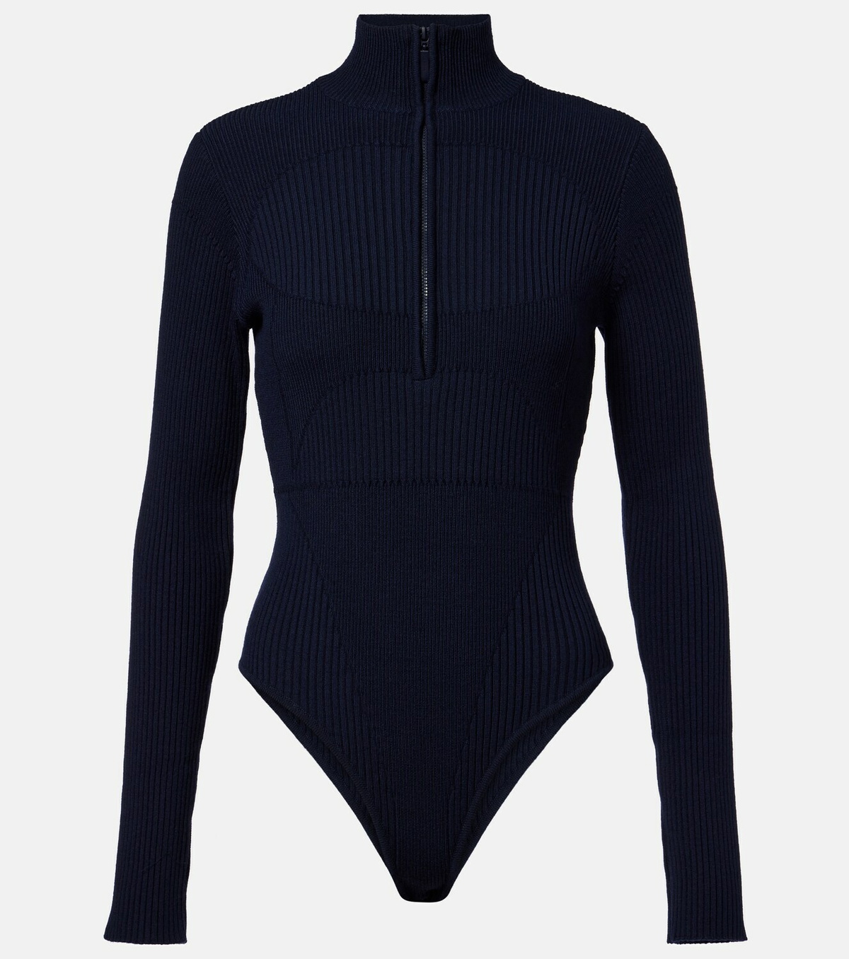 Cordova Butte ribbed-knit wool ski bodysuit