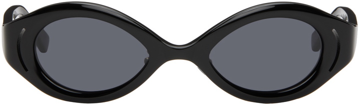 Photo: Song for the Mute SSENSE Exclusive Black 'The Goggle' Sunglasses