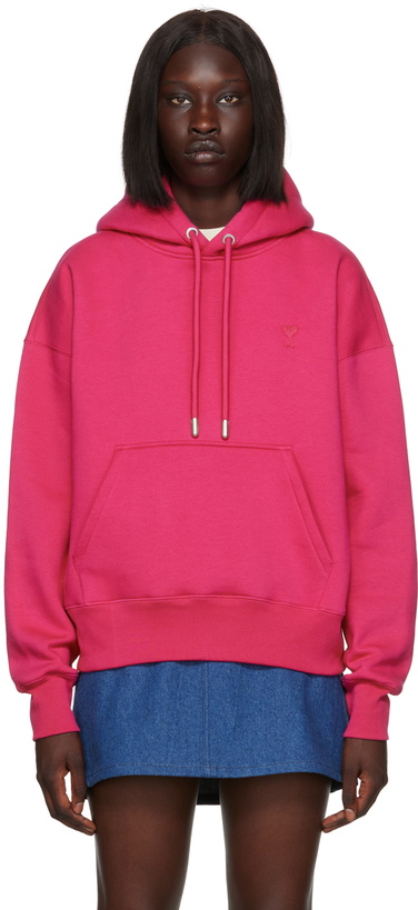 Photo: AMI Paris Pink Ami de Cœur Hoodie