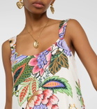 Etro Floral cotton and silk maxi dress