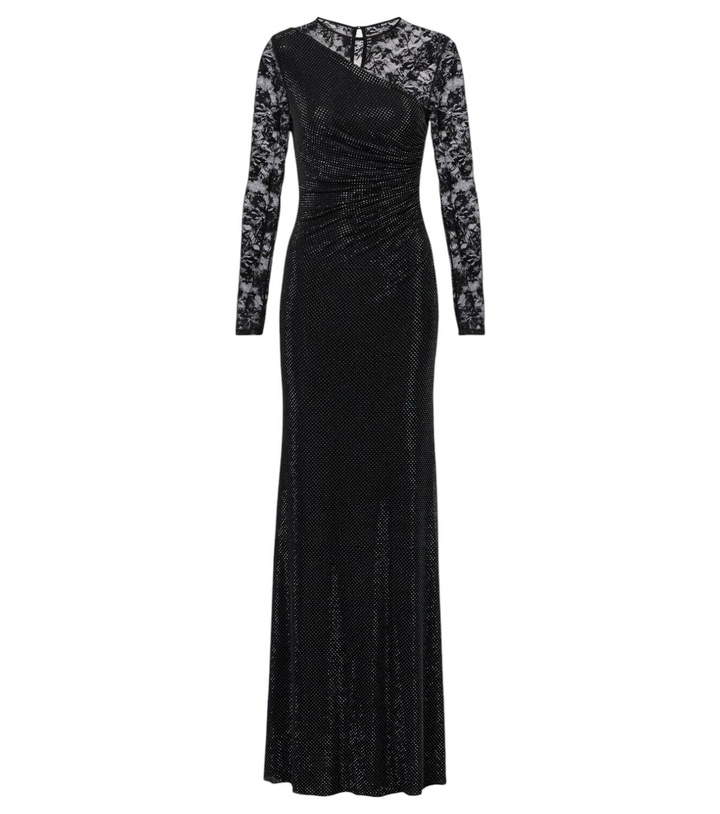 Photo: Self-Portrait Rhinestone lace-trimmed gown