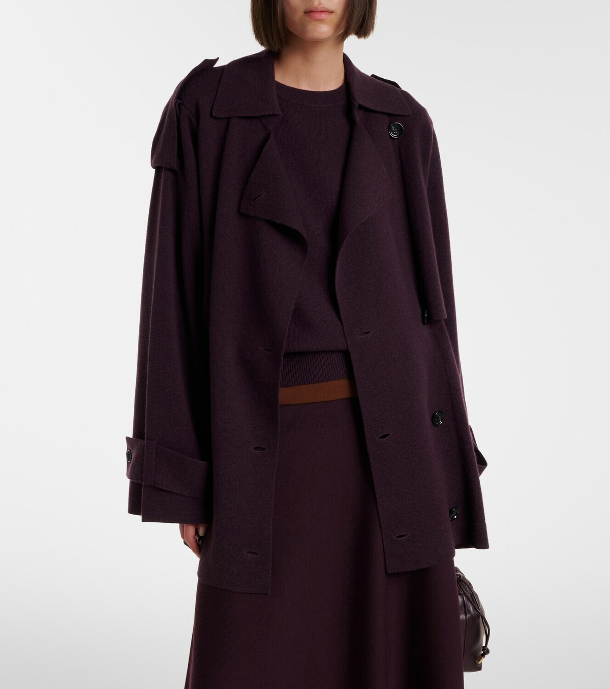 Jardin des Orangers Virgin wool midi skirt