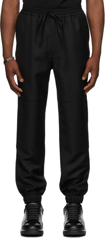 Photo: Alexander McQueen Black Wool & Mohair Jogging Trousers