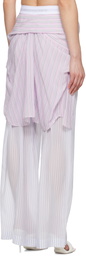 Alexander Wang Blue & Pink Pre-Styled Boxer Trousers