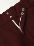 Brunello Cucinelli - Straight-Leg Shell-Trimmed Wool Ski Pants - Burgundy