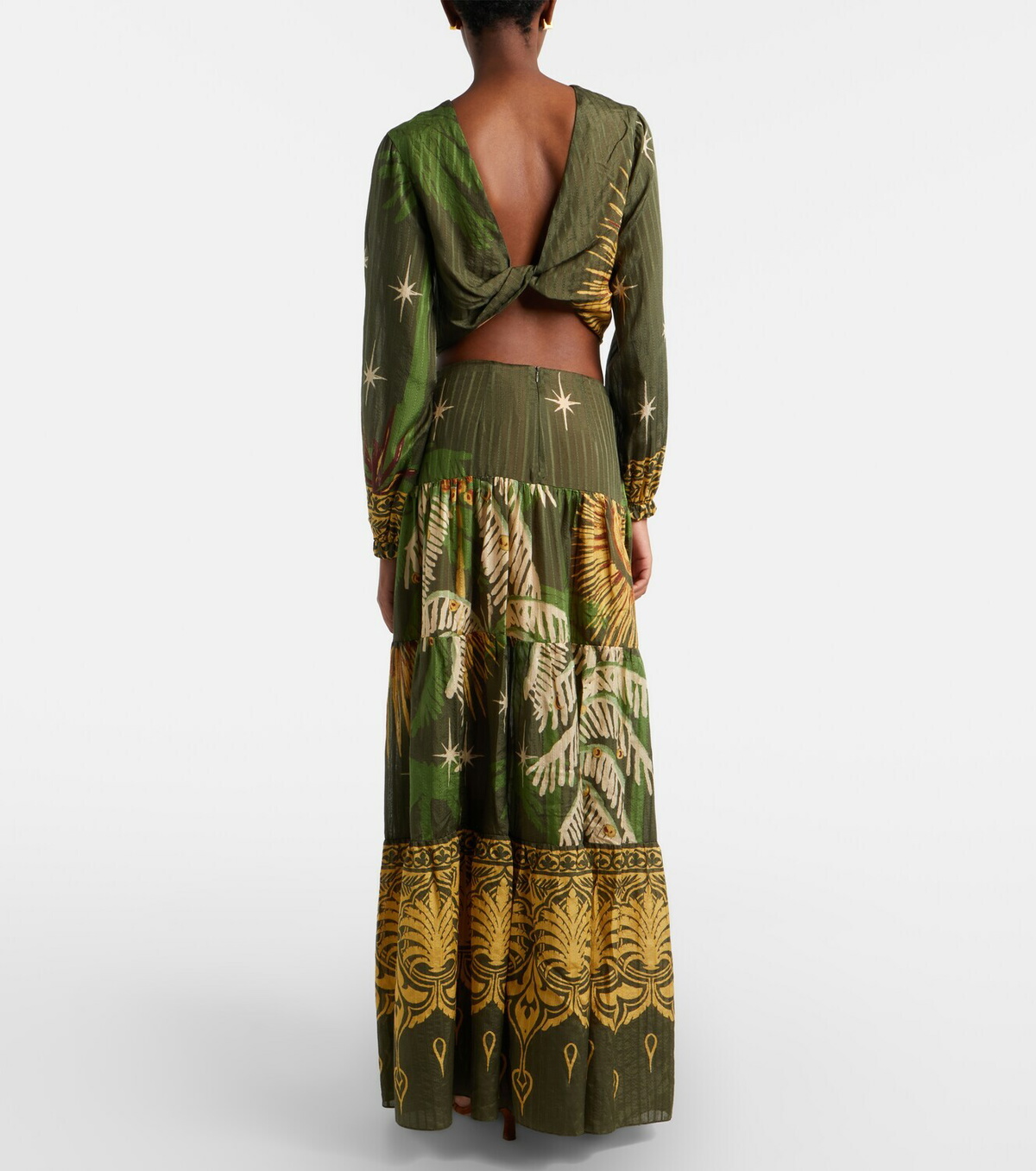 Johanna Ortiz Relatos De Mi Tierra jacquard maxi skirt