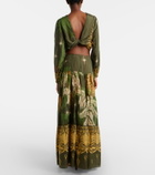 Johanna Ortiz Relatos De Mi Tierra jacquard maxi skirt