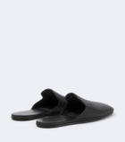 Bottega Veneta Palazzo Intrecciato leather mules