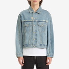 Cole Buxton Men's Washed Denim Jacket in Blue