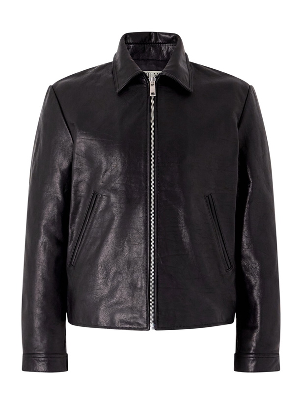 Photo: TOTEME - Distressed Leather Jacket - Black