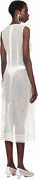 Simone Rocha SSENSE Exclusive Bridal Capsule Carnation Dart Midi Dress