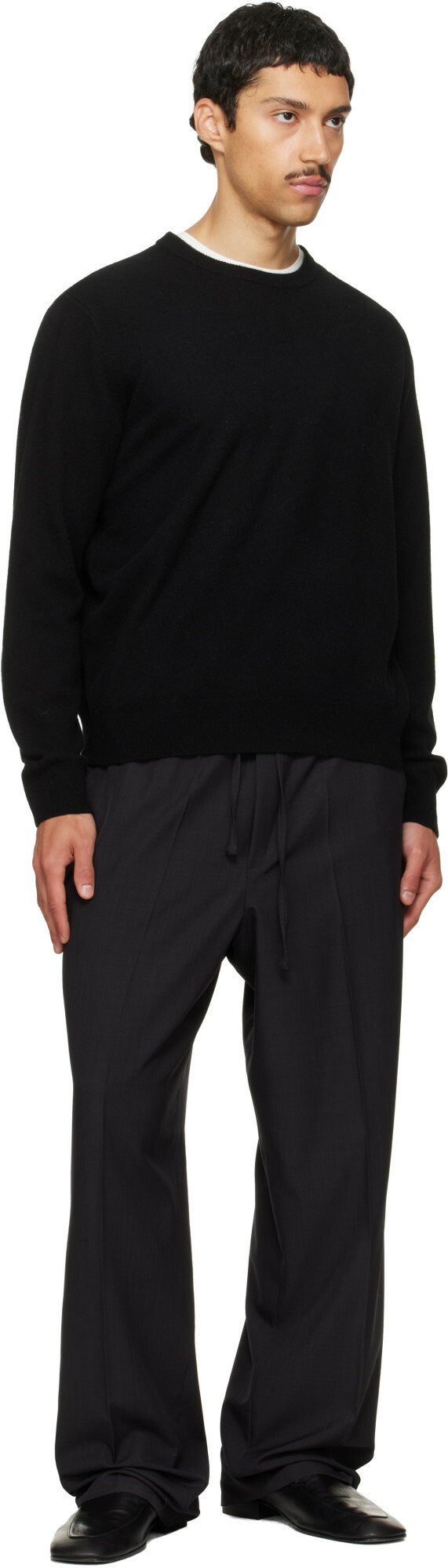 Second/Layer Black Baggy Primo Trousers