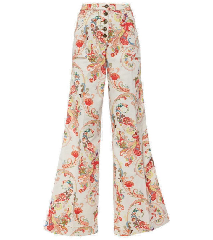 Photo: Etro Paisley high-rise flared jeans