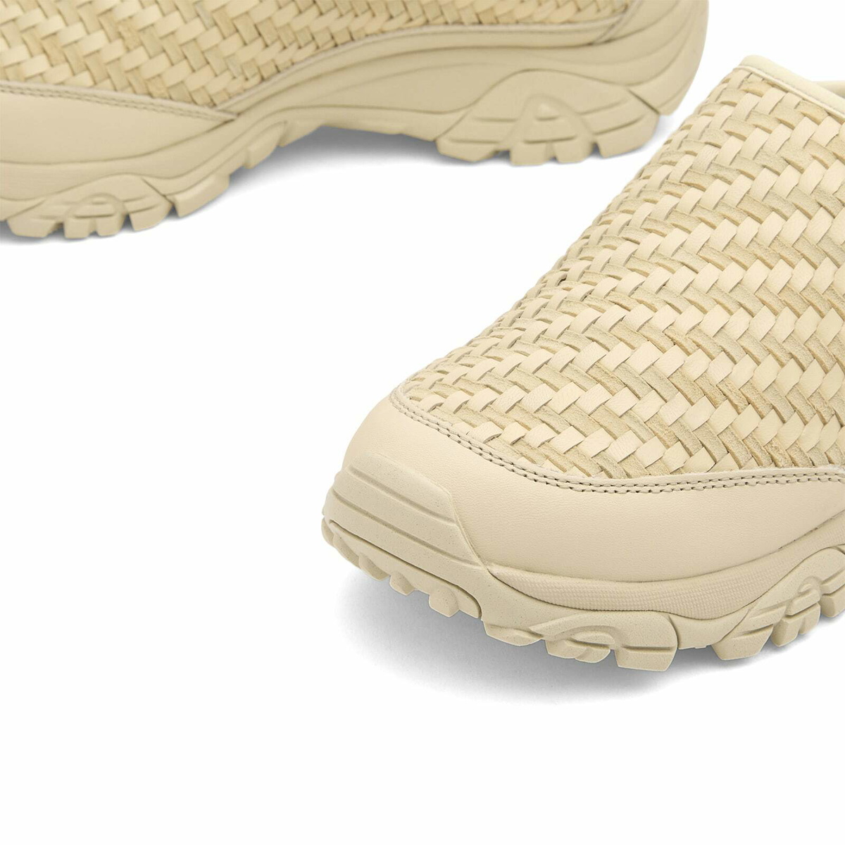 Merrell Men's 1TRL Moab Slide 2 Leather Woven SE in Stucco