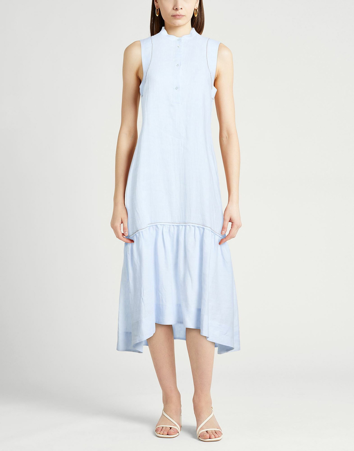 Peserico Womens Midi dress Sky in Blue