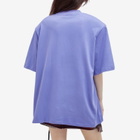 The Attico Women's Kilie Oversized Logo T-Shirt in Violet