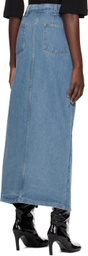 Lado Bokuchava Blue Boyfriend's Denim Maxi Skirt