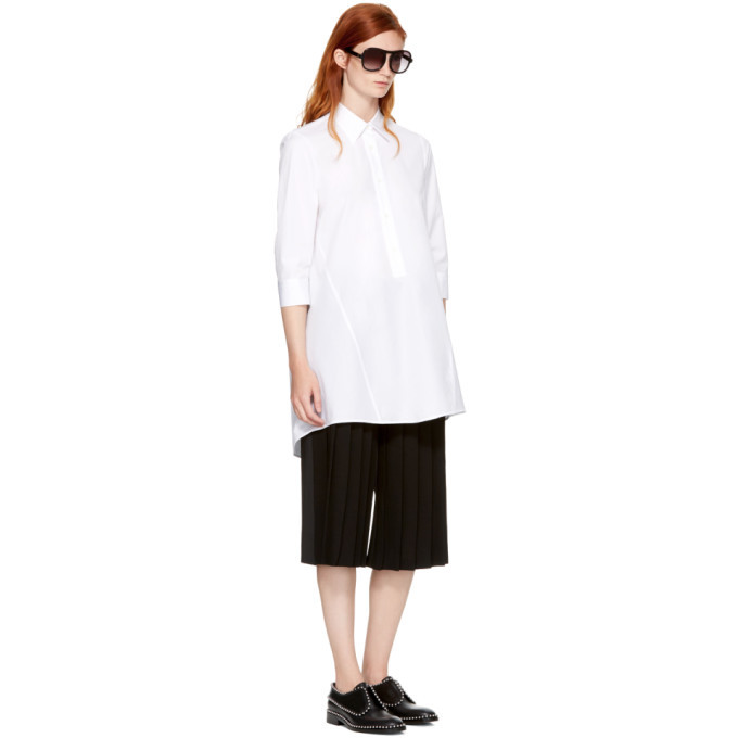 Neil Barrett Black Pleated Wide-Leg Trousers