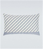 Loro Piana Moai striped cotton beach cushion