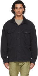 Greg Lauren Black Pocket Work Jacket