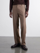 Boglioli - Straight-Leg Woven Virgin Wool Trousers - Brown