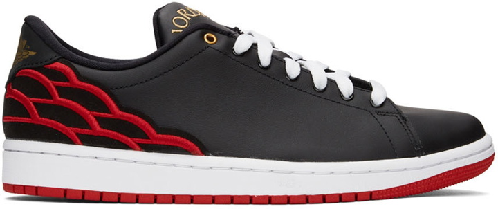 Photo: Nike Jordan Black Air Jordan 1 Centre Court Sneakers