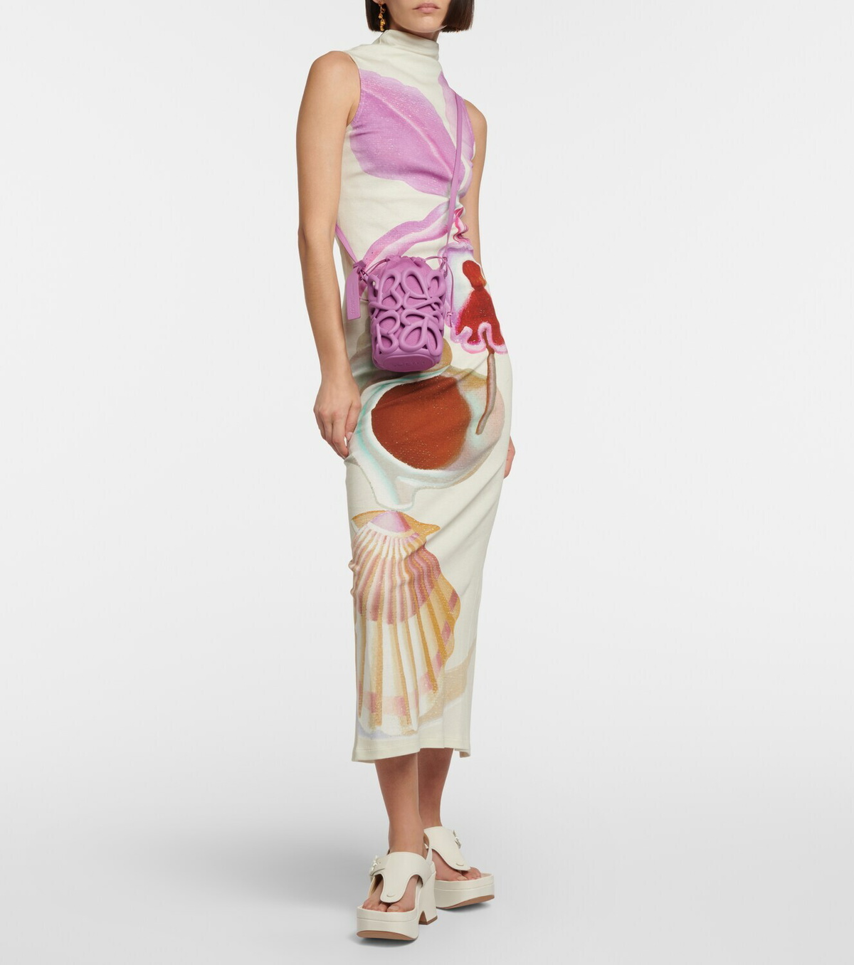 Loewe Ease leather platform thong sandals Loewe