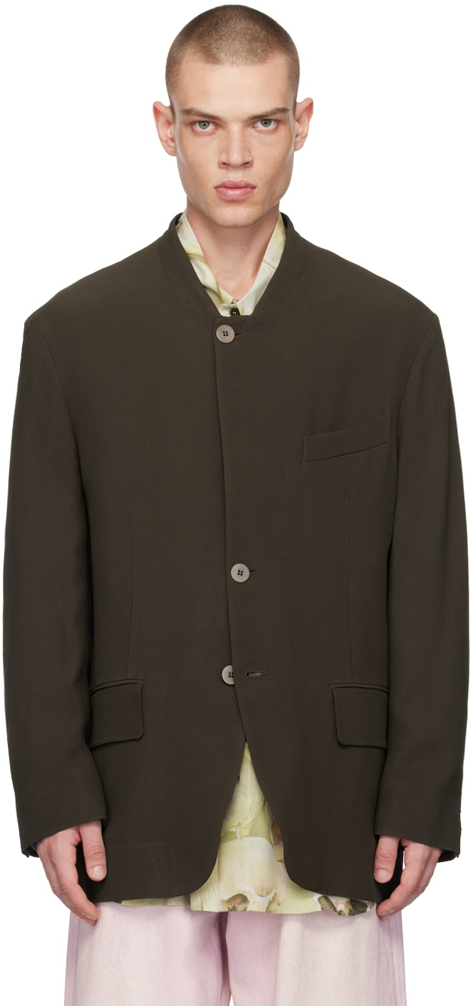 Magliano Black 'A Drunk Monopetto' Blazer Magliano
