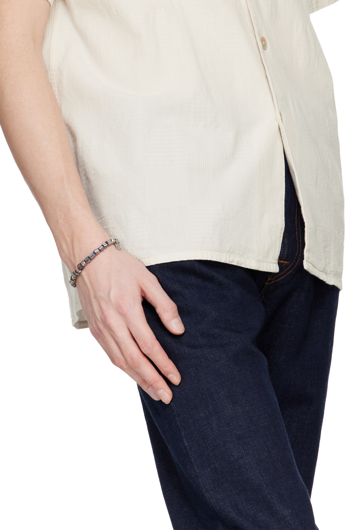 Paul Smith Multicolor Stripe Bead Bracelet
