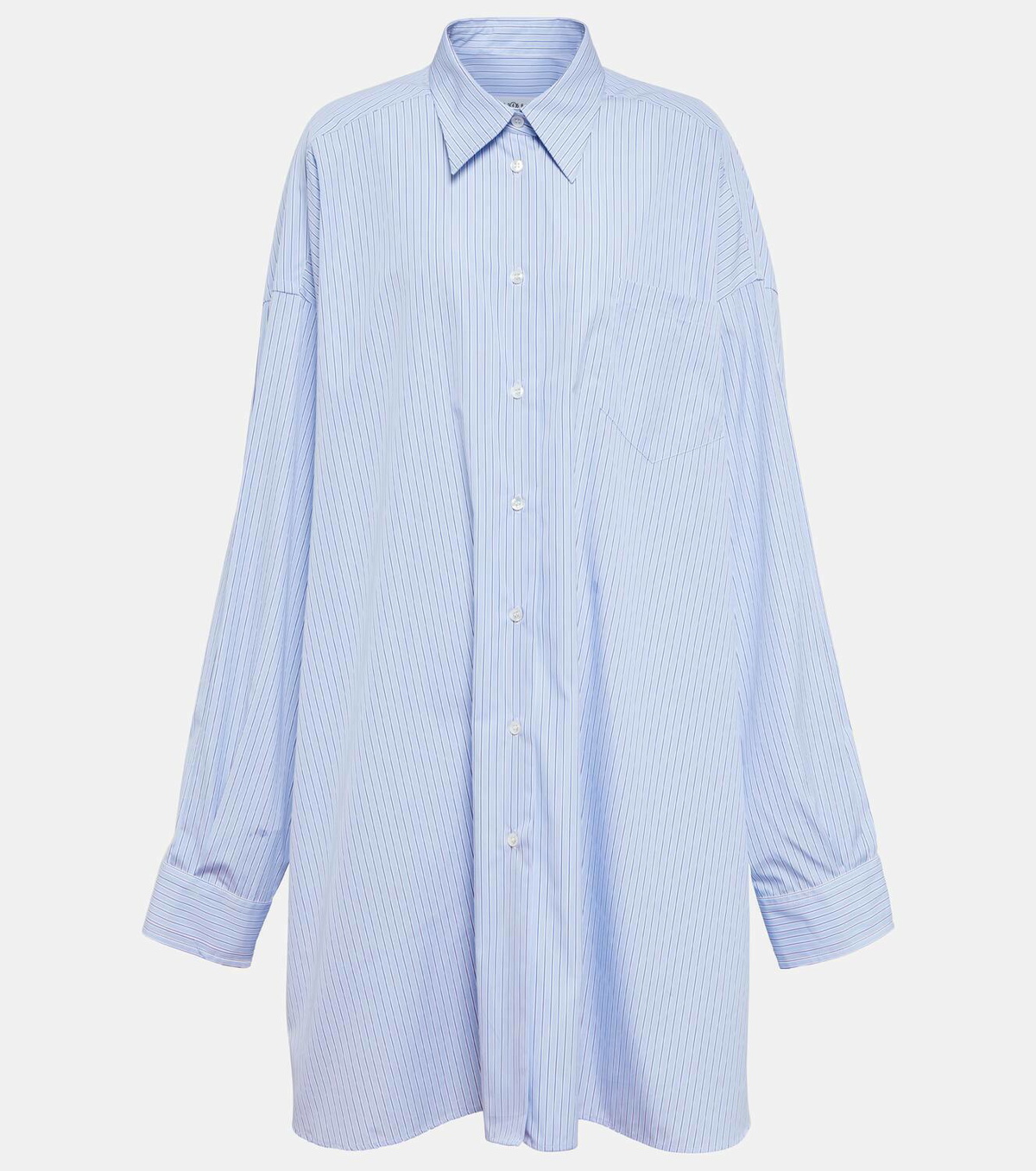 Maison Margiela Pinstripe cotton poplin shirt