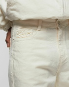 Arte Antwerp Embroidery Back Pocket Canvas Beige - Mens - Casual Pants