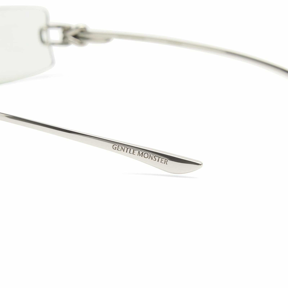 Gentle Monster Gamot Sunglasses in Silver/Green 