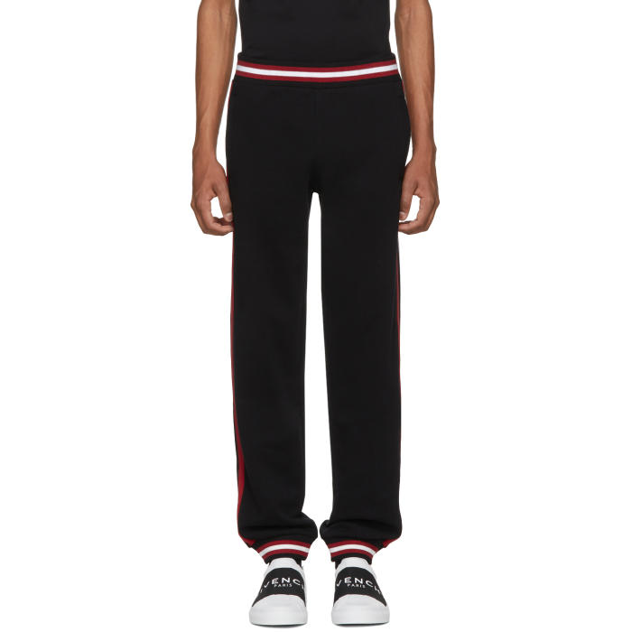 Photo: Givenchy Black Contrast Band Lounge Pants 